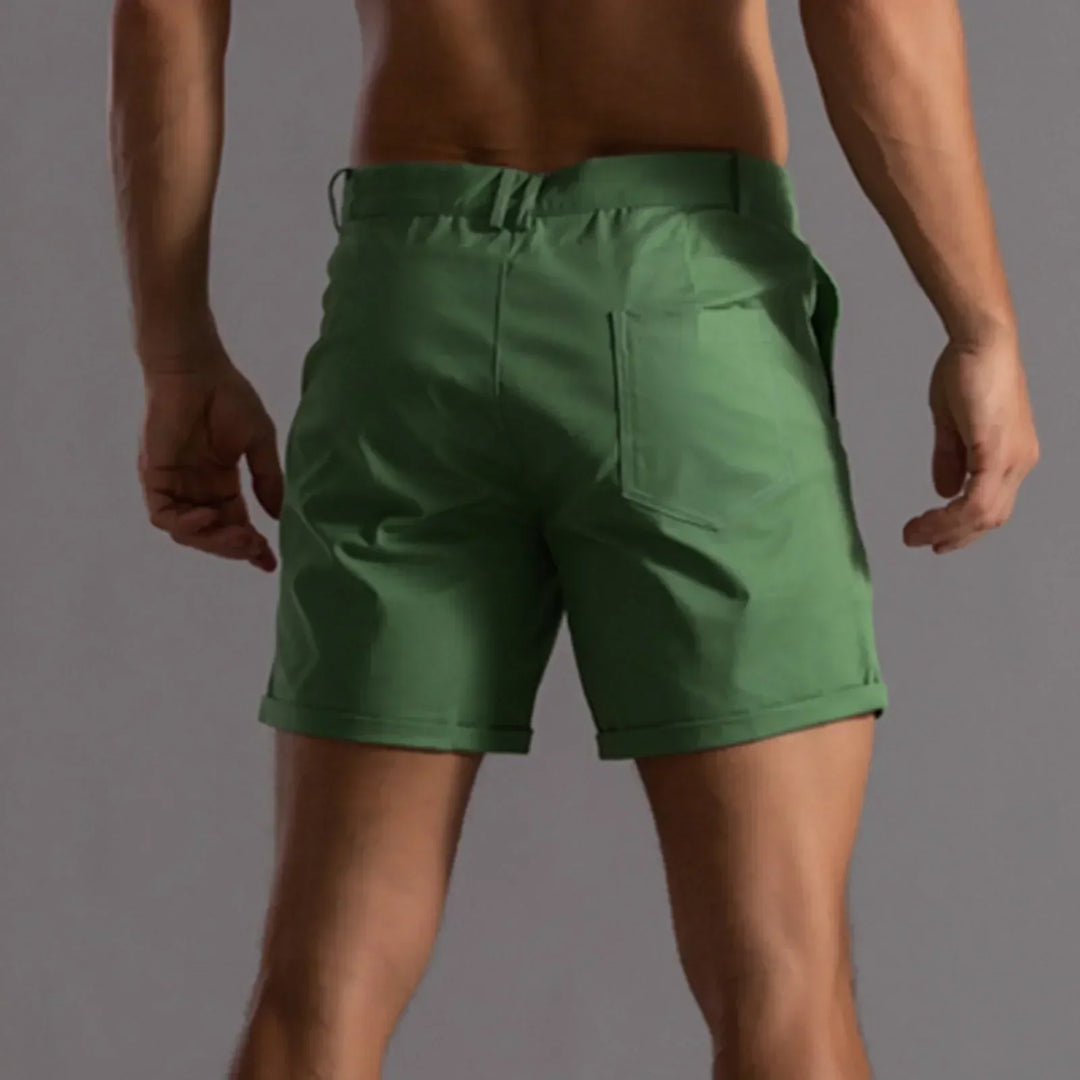 Casual heren korte broek met trekkoord, veelzijdig voor zomerse activiteiten en optimaal comfort.