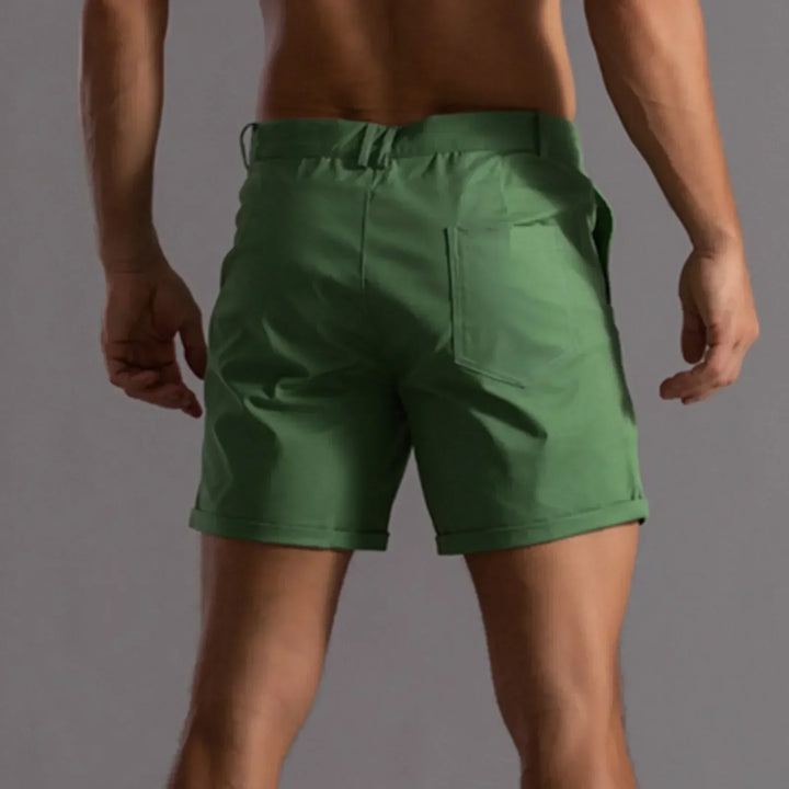 Casual heren korte broek met trekkoord, veelzijdig voor zomerse activiteiten en optimaal comfort.