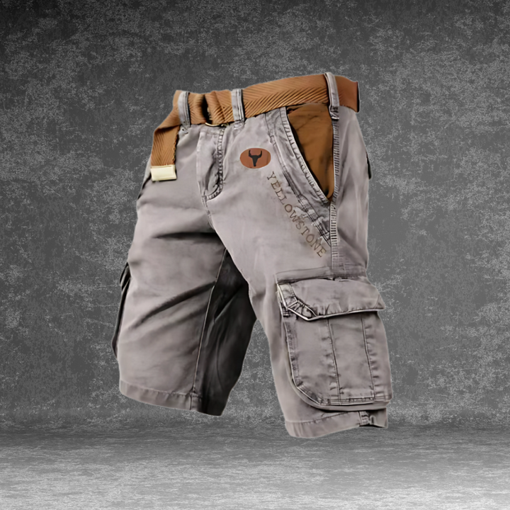 Heren korte cargo broek van katoenmix, comfortabel en veelzijdig voor zomerse casual vrijetijd.