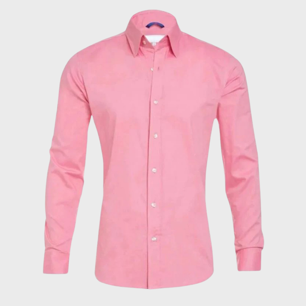 Stijlvol Milan herenoverhemd, kreukvrij en strijkvrij. Comfortabel voor kantoorkleding.
