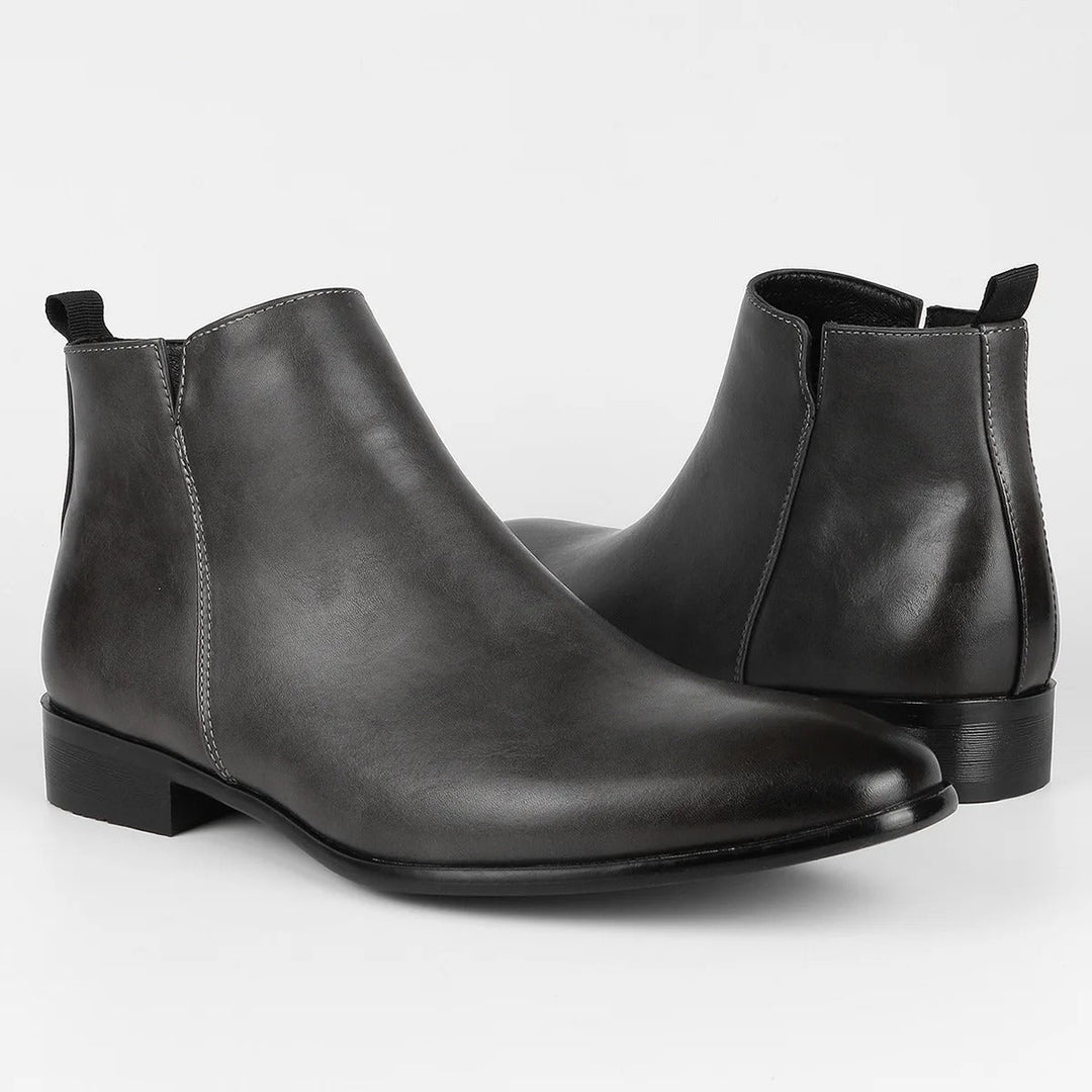 Tijdloze heren retro laarzen in premium leer met stevige zool, ideaal voor casual en formele outfits.