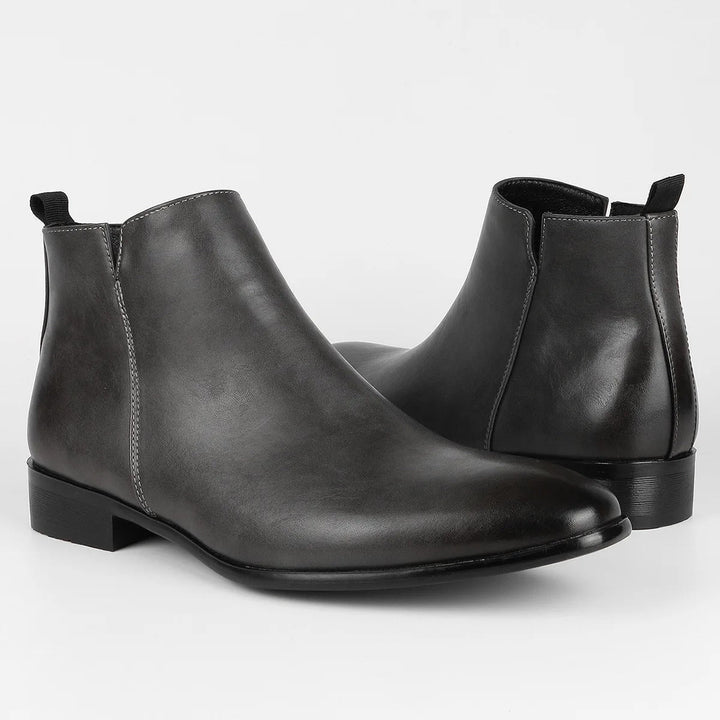 Tijdloze heren retro laarzen in premium leer met stevige zool, ideaal voor casual en formele outfits.