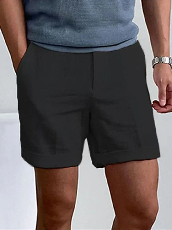 Ademende heren shorts van linnen, perfect voor strand, vrije tijd en casual gebruik.