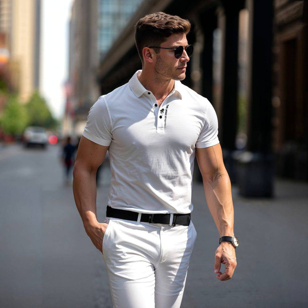 Comfortabele heren polo van Hoymans, ideaal voor warme zomerdagen. Ademend en zacht materiaal.