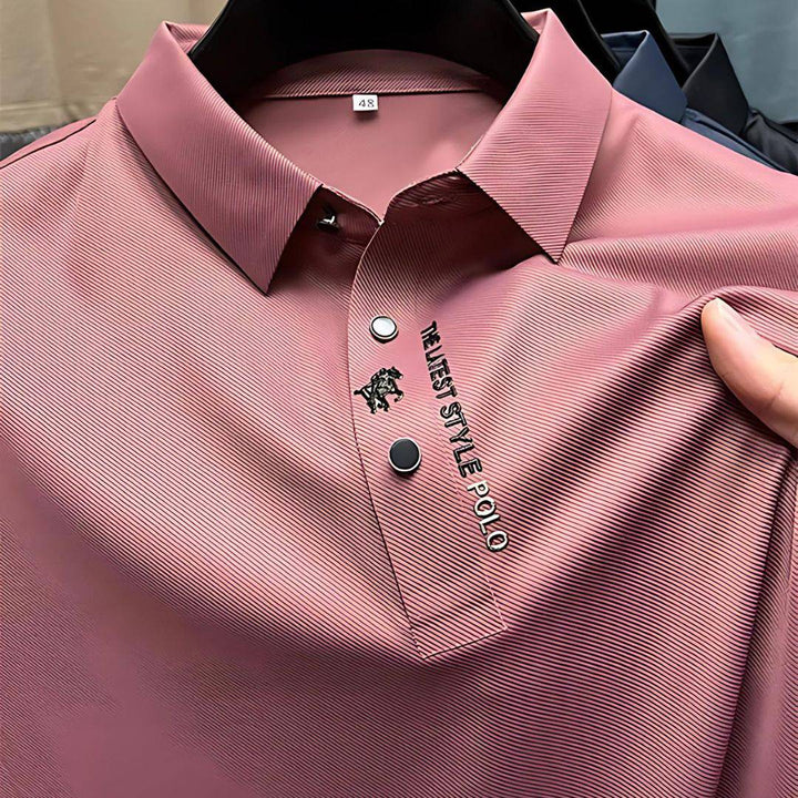 Hoogwaardige Hoymans heren polo, perfect voor de zomer. Ademend, luxe en comfortabel kledingstuk.