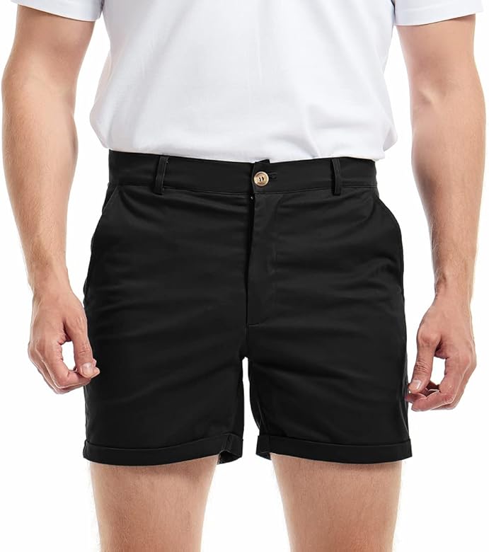 Stijlvolle blauwe heren chino shorts, perfect voor een zomerse outfit. Comfortabele vrijetijdskleding voor mannen.