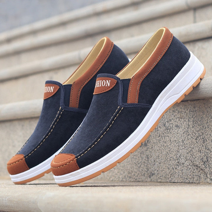 Heren Matteo slip-on instappers in canvas, lichtgewicht en ademend voor dagelijks comfort en casual stijl.