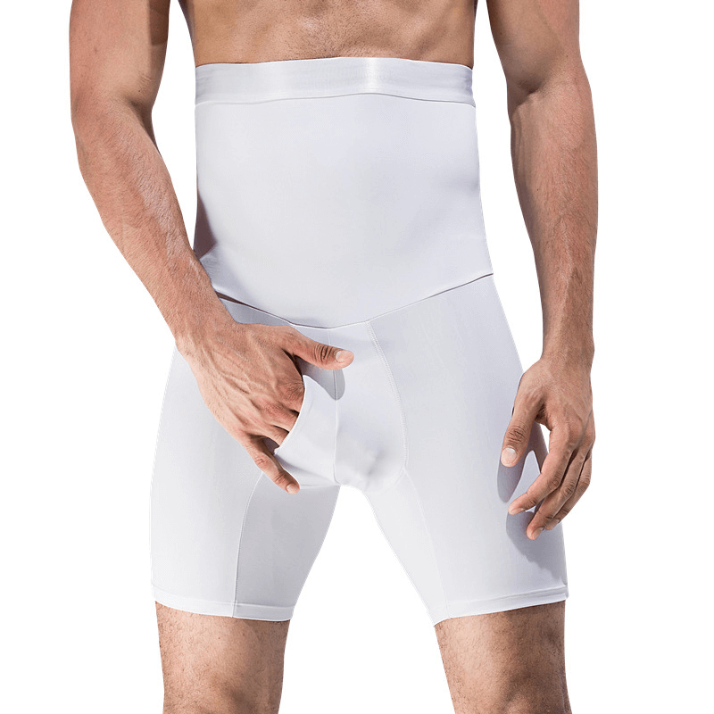 Draagt MaxFit vormende boxershort bij heren voor een slankmakende taille en buik, naadloos onder kleding.
