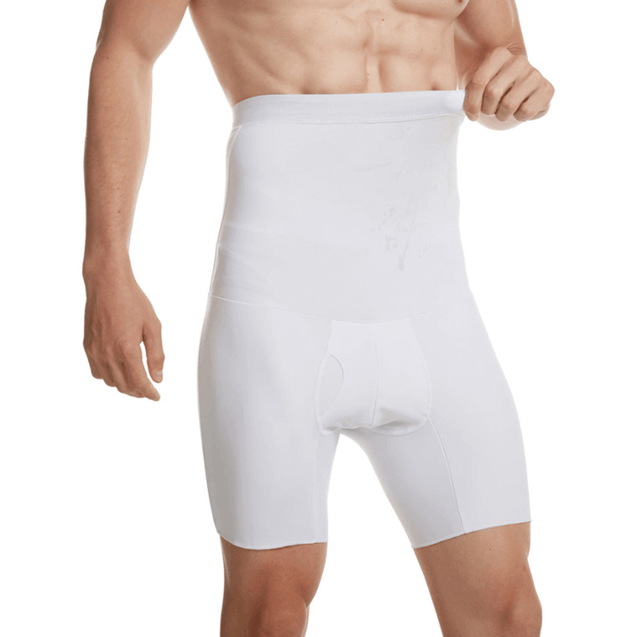 Close-up van MaxFit heren compressie boxershort, stofdetails die zorgen voor een slanke taille en comfort.
