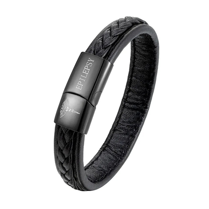 Emergency ID armband heren. Cruciale informatie direct toegankelijk bij noodgevallen, medische alert.
