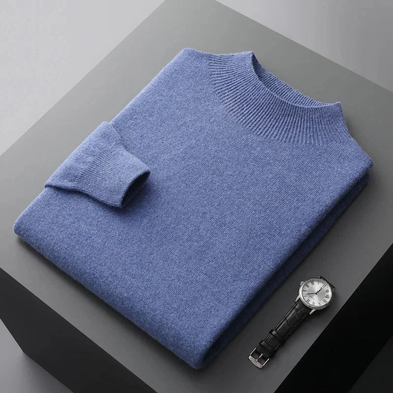 Heren mock neck trui, stijlvol & comfortabel. Perfecte sweater voor casual en winterse gelegenheden.