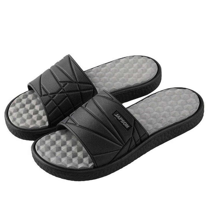 Lichtgewicht heren orthopedische slippers, ideaal voor reizen en ontspanning.