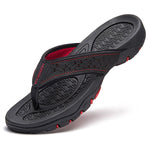 Zwart met rood