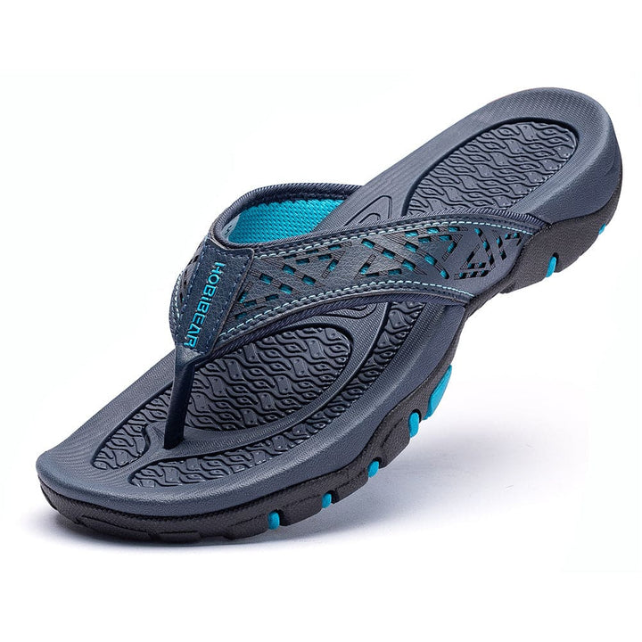 Gezonde voeten: heren zomerslippers met arch support, perfect voor lange dagen.