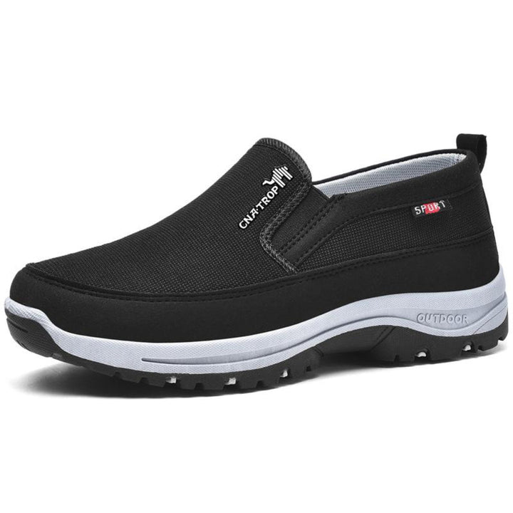 Comfortabele heren orthopedische wandelschoenen voor dagelijks gebruik, extra breed, met stevige voetondersteuning.
