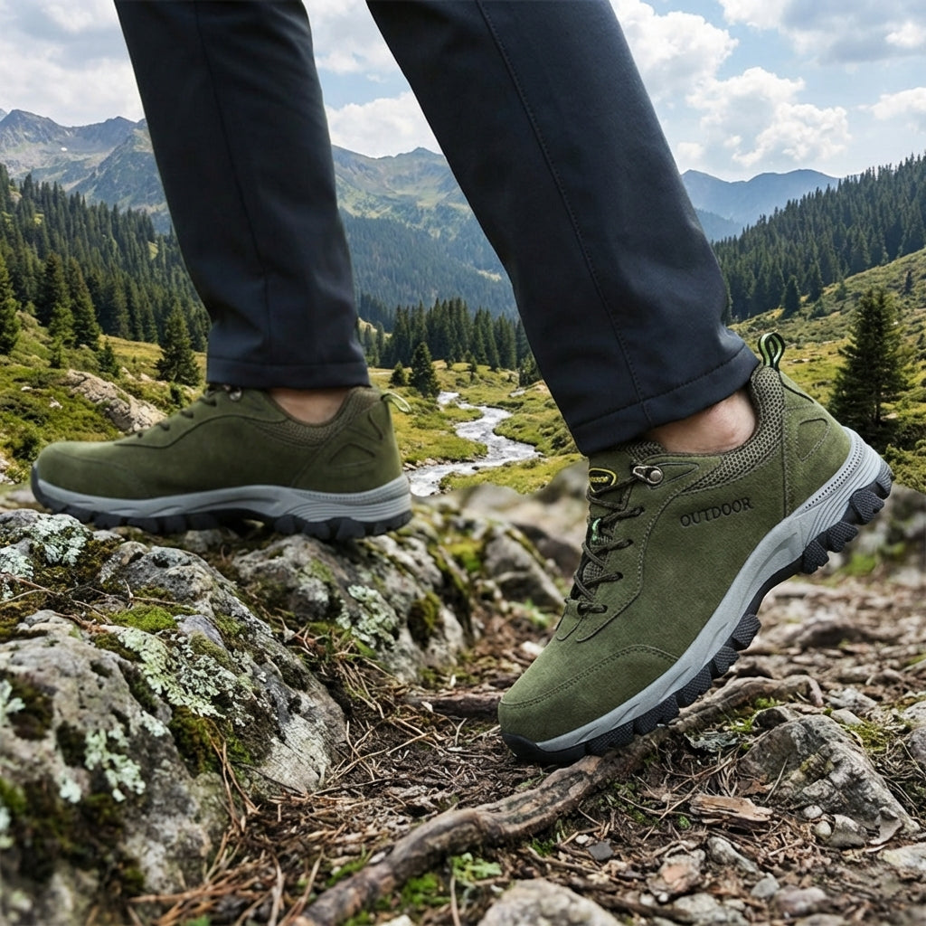 Heren orthopedische wandelschoenen voor ultiem comfort en steun, ideaal bij voetpijn, hielspoor en plantaire fasciitis.