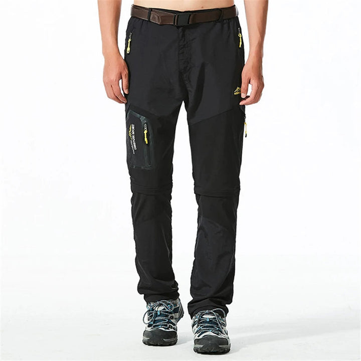 Comfortabele stretch trekkingbroek voor heren, sneldrogend en afritsbaar voor optimaal buitenplezier.