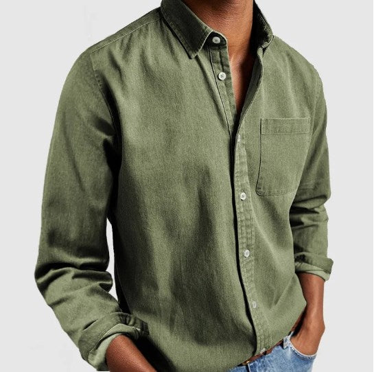 Heren overhemd regular fit, comfortabel, perfect voor casual of zakelijke gelegenheden.