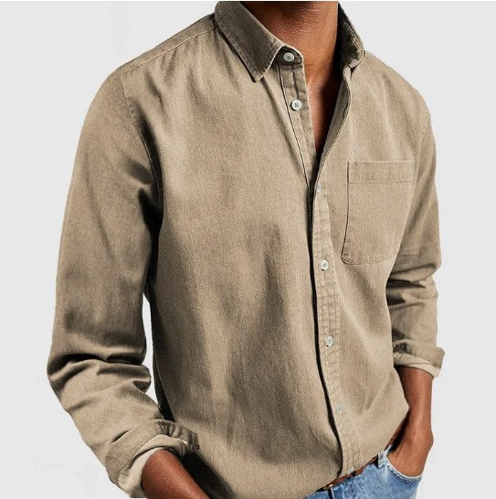 Comfortabel heren overhemd in regular fit, ideaal voor dagelijks gebruik en stijlvolle mannen.
