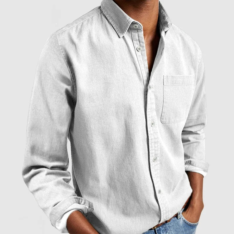 Heren overhemd, comfortabele regular fit, geschikt als casual of zakelijk overhemd.