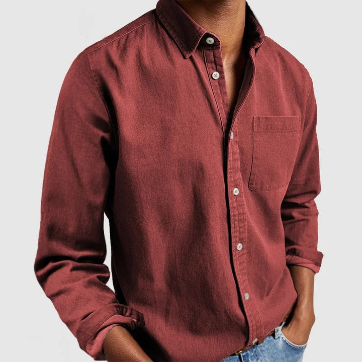 Comfortabel mannen overhemd, regular fit, deel van de nieuwe collectie, stijlvol en praktisch.
