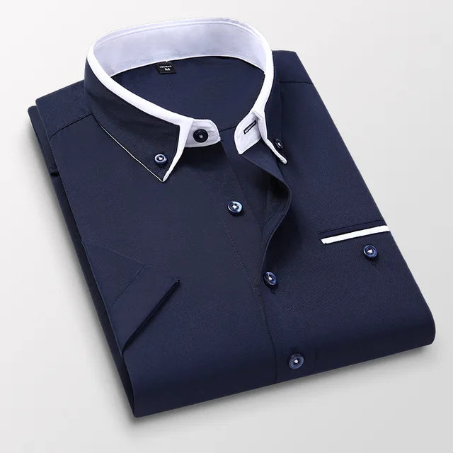 Comfortabel zomershirt voor heren, type Victor, met korte mouwen voor warme dagen.