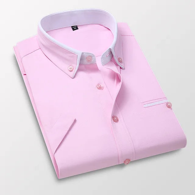 Veelzijdig heren overhemd Victor, korte mouwen, casual maar elegant voor elke gelegenheid.