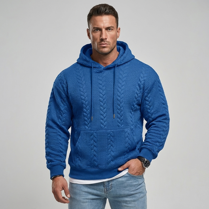 Heren oversized hoodie met relaxte pasvorm, capuchon en kangoeroezak, ideaal voor comfortabele casual streetwear.
