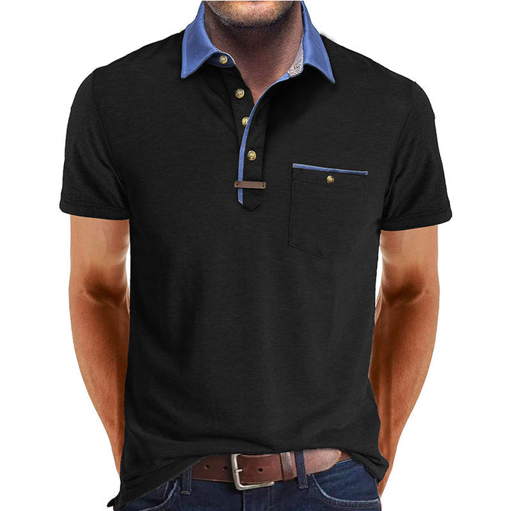 Stijlvolle smart-casual heren polo met contrasterende details