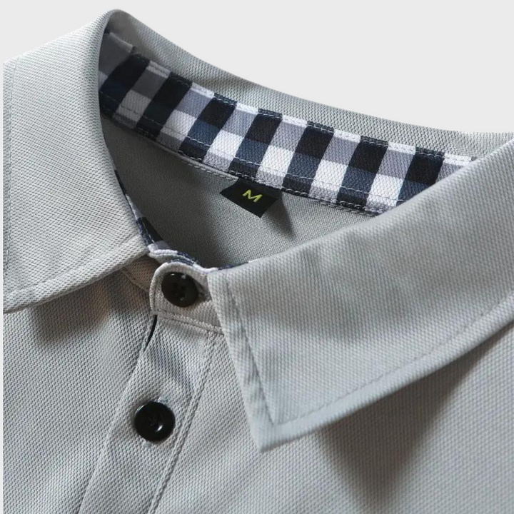 Ademend comfort: Heren polo met lange mouwen Oliver, ideaal voor actieve mannen.