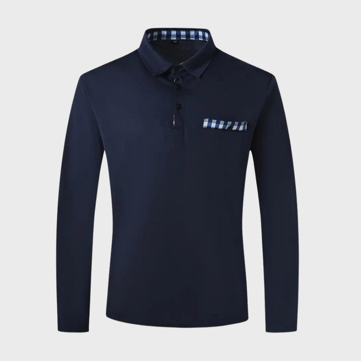 Heren kleding: Oliver polo met lange mouwen, een must-have voor uw garderobe.