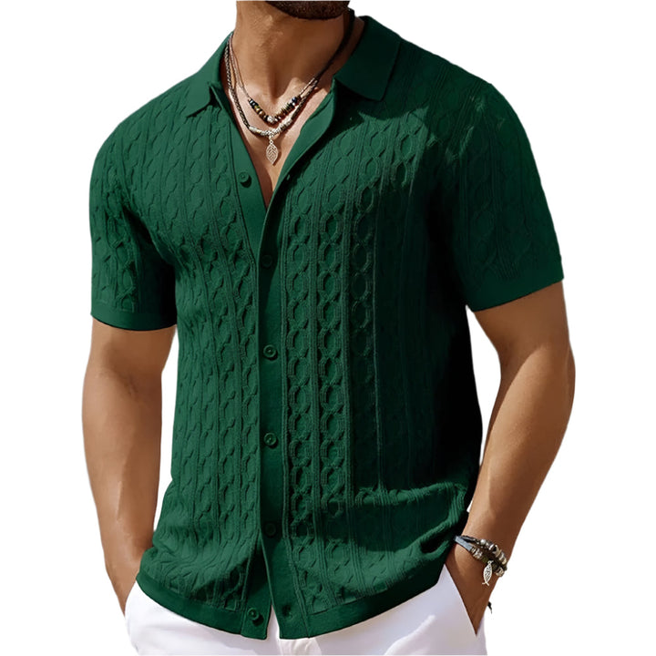 Heren polo shirt met knoopsluiting, stijlvol en comfortabel voor zomerse herenmode.