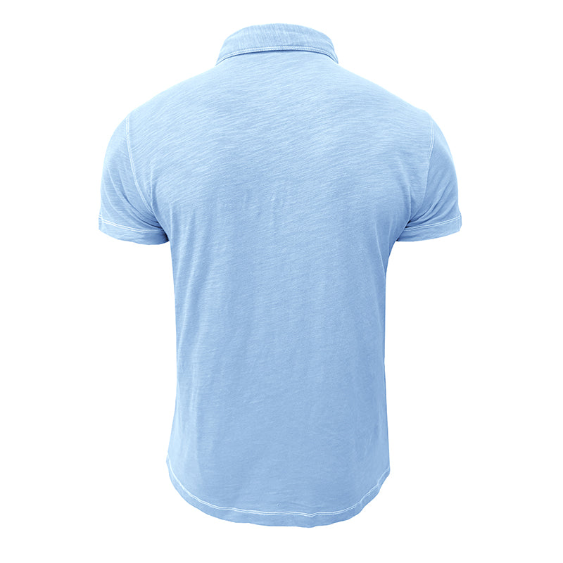 Heren poloshirt Matteo van zacht katoen, ideaal voor casual vrijetijdskleding.
