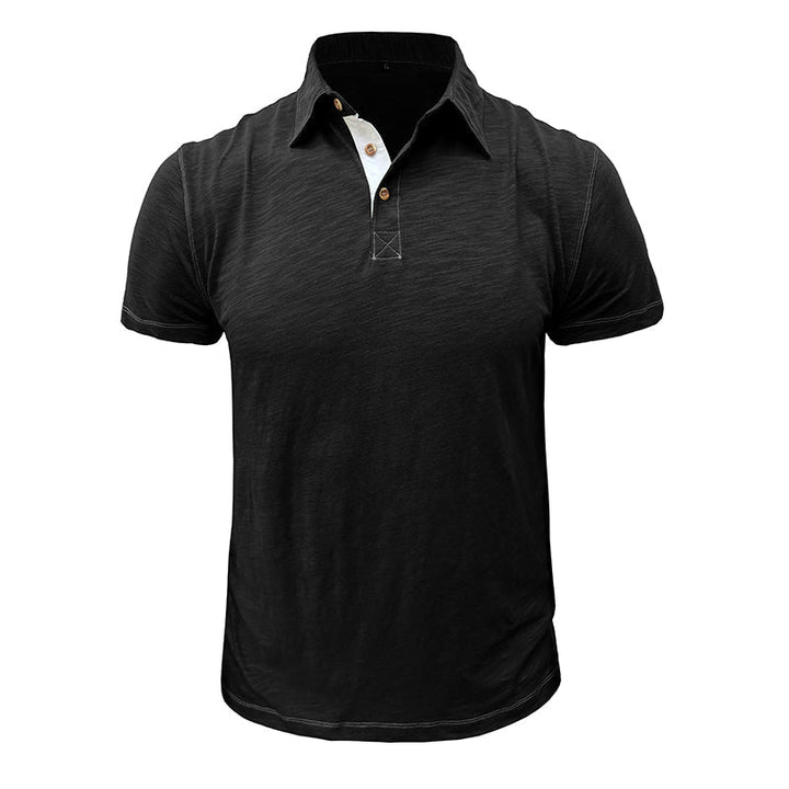 Comfortabel heren t-shirt alternatief, klassieke katoenen polo.
