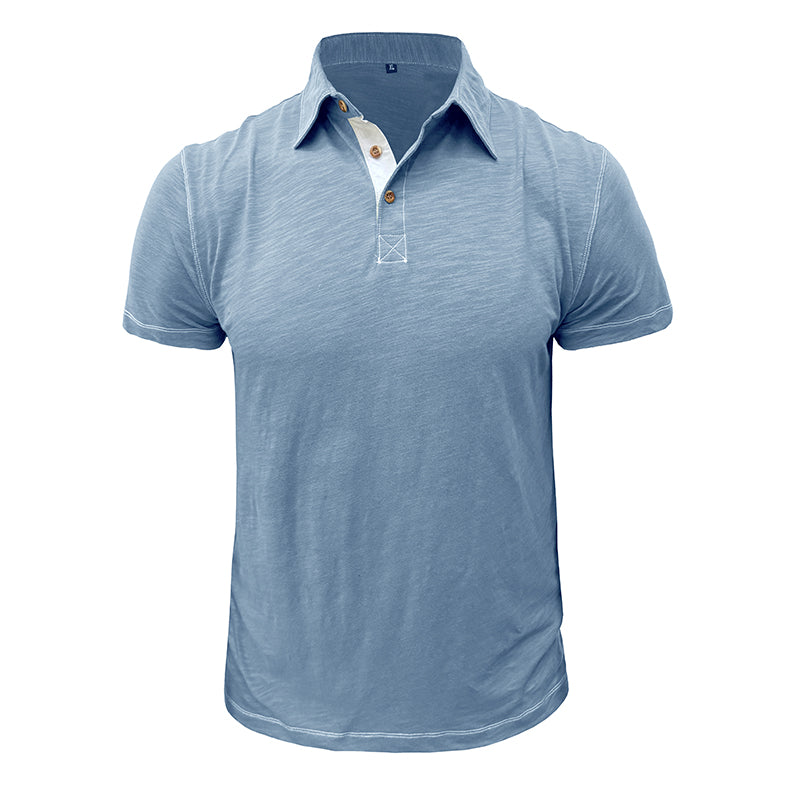 Heren poloshirt voor weekend, ontspannen en stijlvolle katoenen polo.