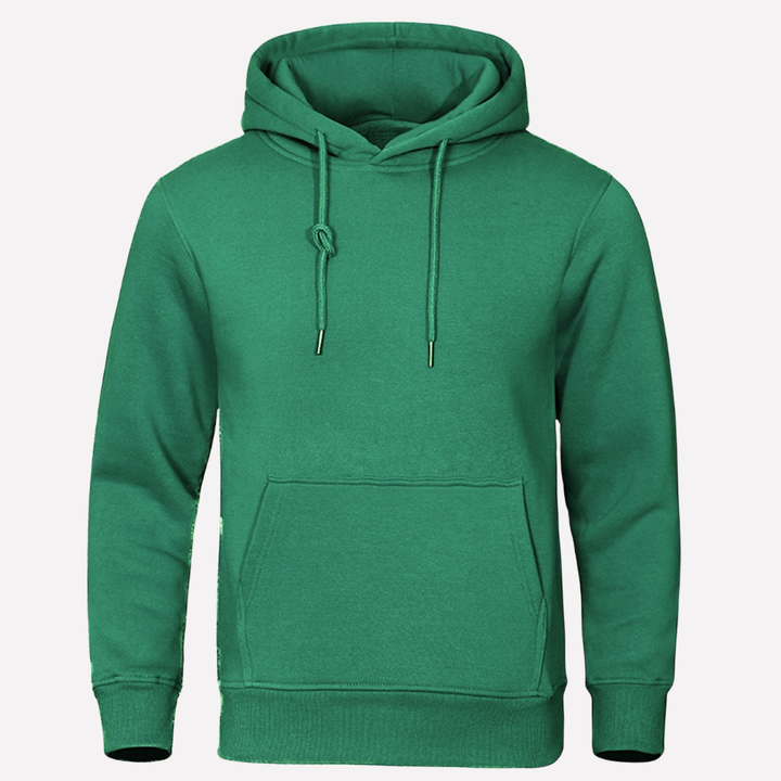 Praktische heren hoodie met kangoeroezak, ideaal als laagje over een T-shirt of onder een jas.