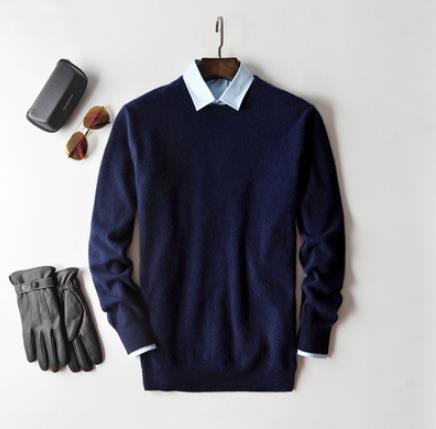 Tijdloze heren pullover; perfect als basis item, combineerbaar met zowel ronde als V-hals.