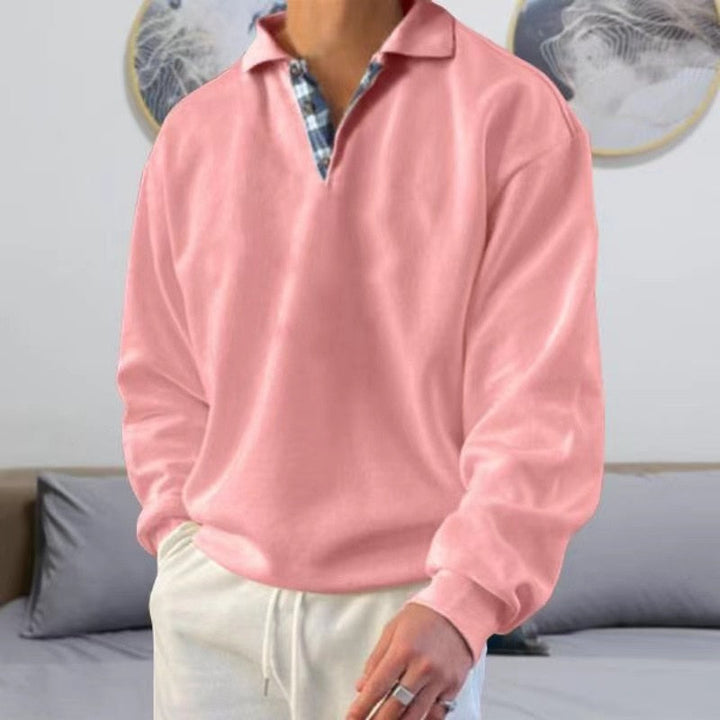 "Heren pullover met klassieke pasvorm in zwart, grijs, blauw en groen. Perfect voor casual en zakelijke outfits."