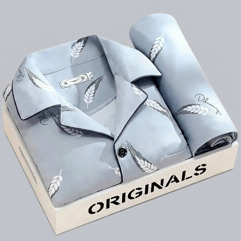 Klassieke herenpyjama van hoge kwaliteit, de ideale nachtkleding voor comfortabele nachten.
