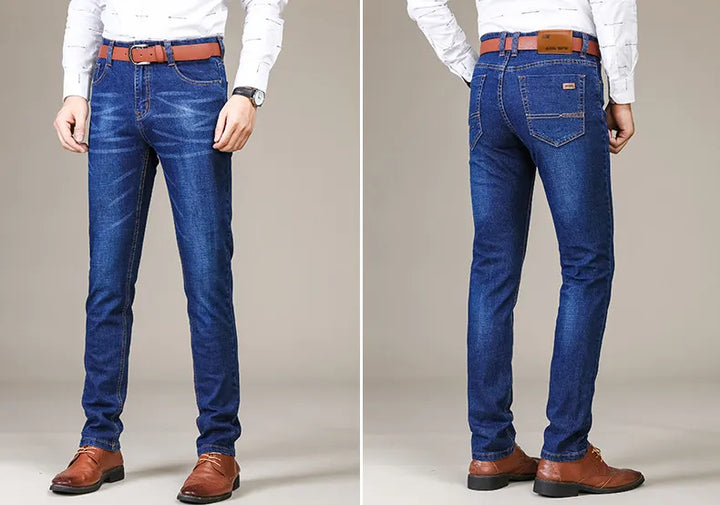 Heren rechte jeans, comfortabele casual spijkerbroek voor een relaxte, stijlvolle look.