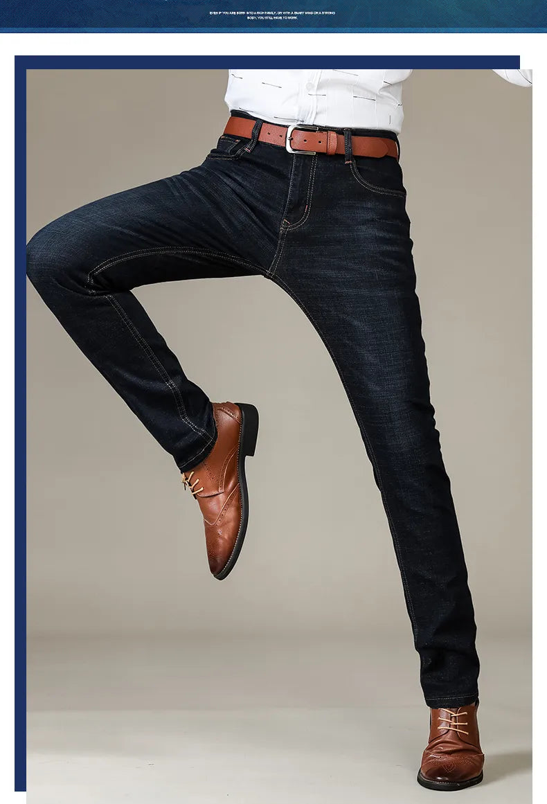 Stijlvolle rechte heren spijkerbroek, ideaal voor casual en modieuze outfits.