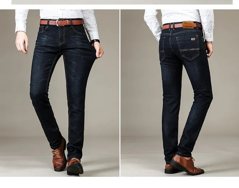 Rechte casual herenjeans, duurzaam en comfortabel, perfect voor een moderne look.
