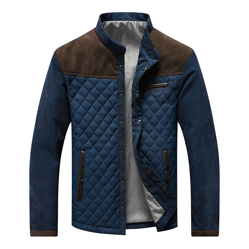Modieus slim fit heren windjack Orlando met staande kraag, perfect voor mannenmode.