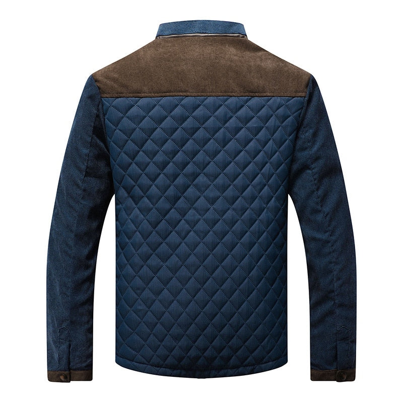 Casual heren bomberjack Orlando met retro look, staande kraag en winddicht materiaal.