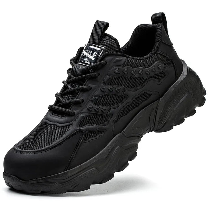 De Rocco heren stalen neus werkschoenen, ontworpen voor duurzaamheid, comfort en maximale bescherming.