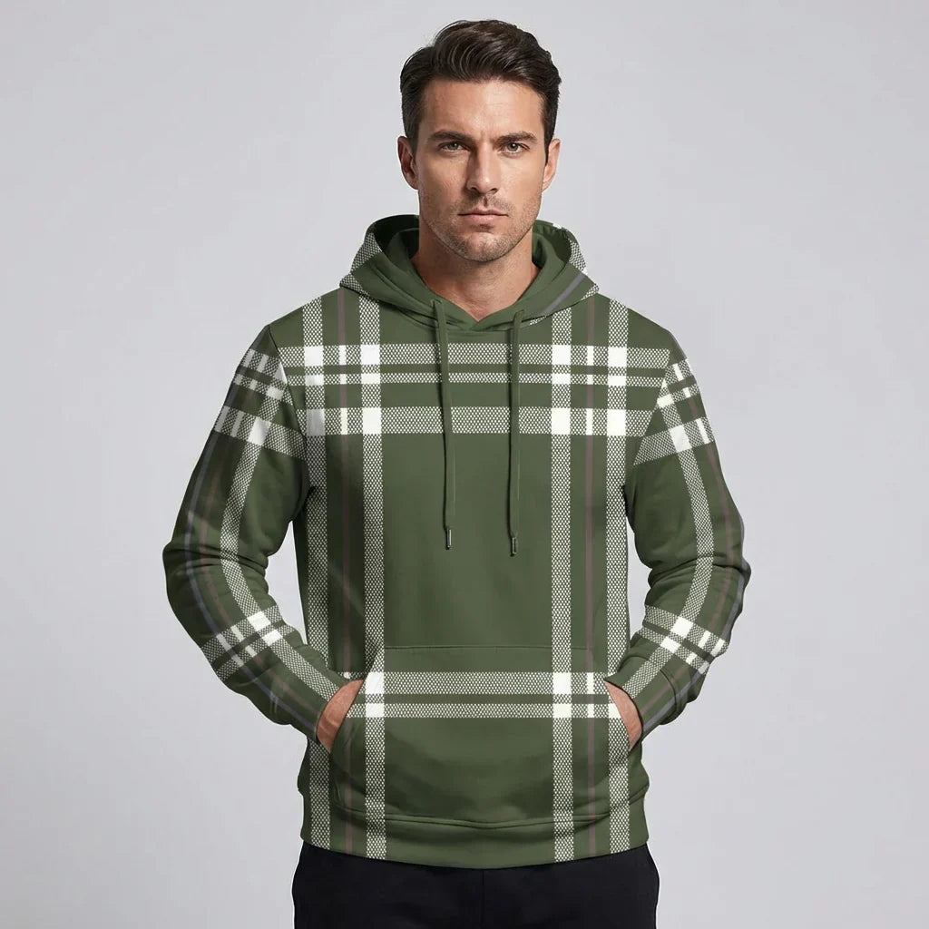 Heren shirt lange mouwen met stijlvol contrast design en ronde hals. Casual en comfortabele herenkleding.