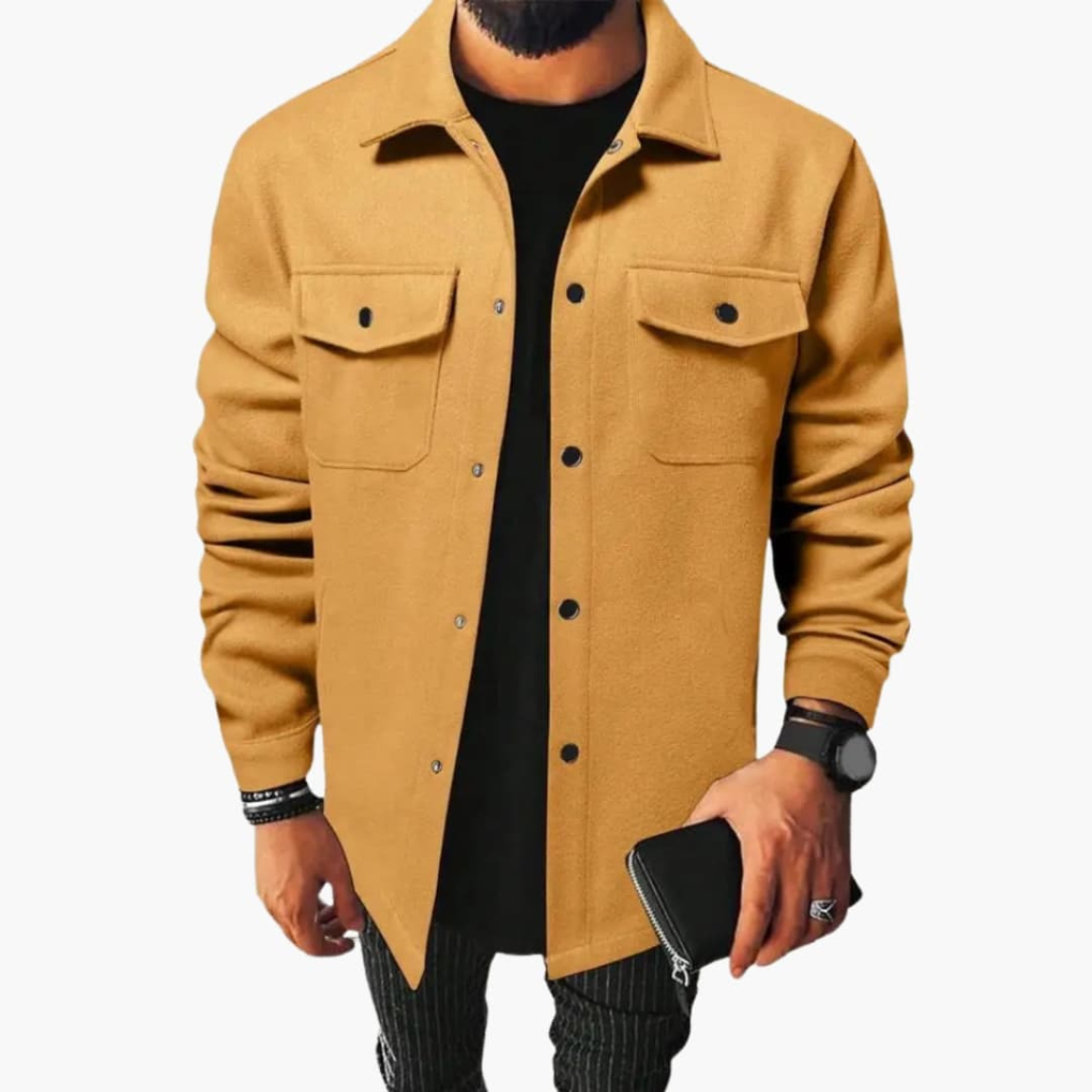Modern heren shirtjack, een veelzijdige shirtjas voor casual looks, comfortabel en stijlvol.