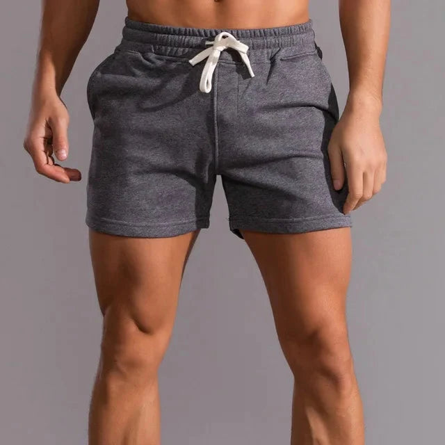 Lichte, ademende herenshorts met elastische taille, perfect voor comfortabele zomerkleding.