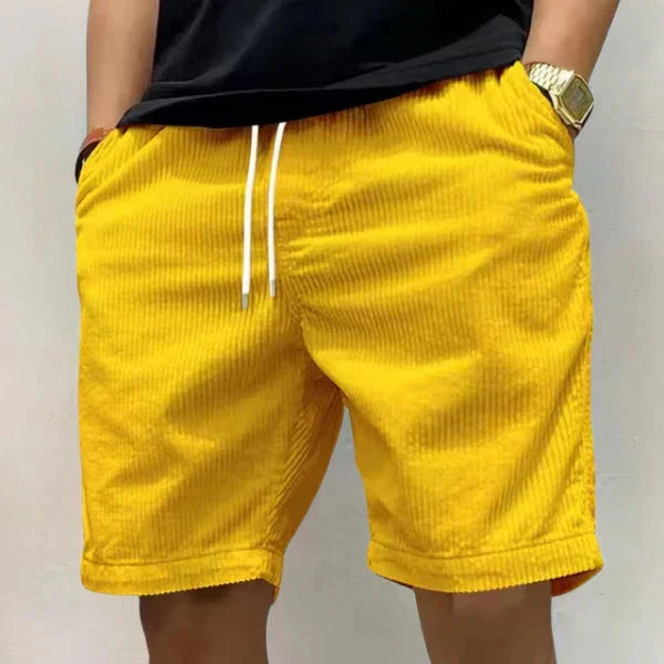 Comfortabele heren korte broek met handige zakken en elastische trekkoord taille voor dagelijks gebruik.
