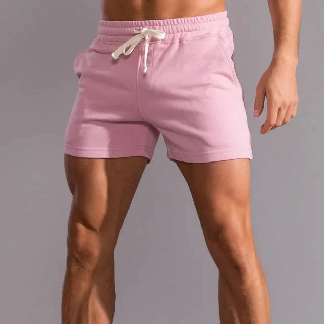 Veelzijdige herenshorts met trekkoord en elastische taille, comfortabel voor dagelijkse zomerkleding.